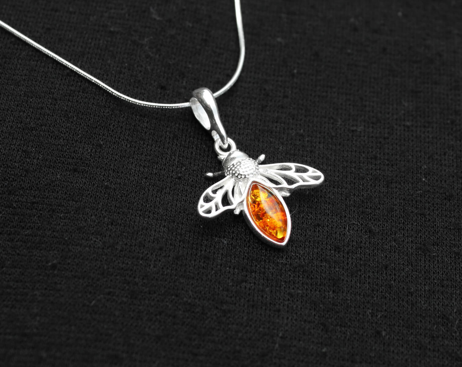 Medium Amber Bee Necklace | The Manchester Shop
