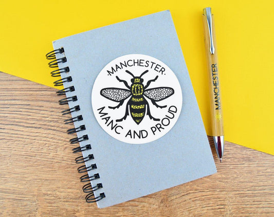 Mosaic Manchester Bee Manc & Proud Logo Sticker - The Manchester Shop