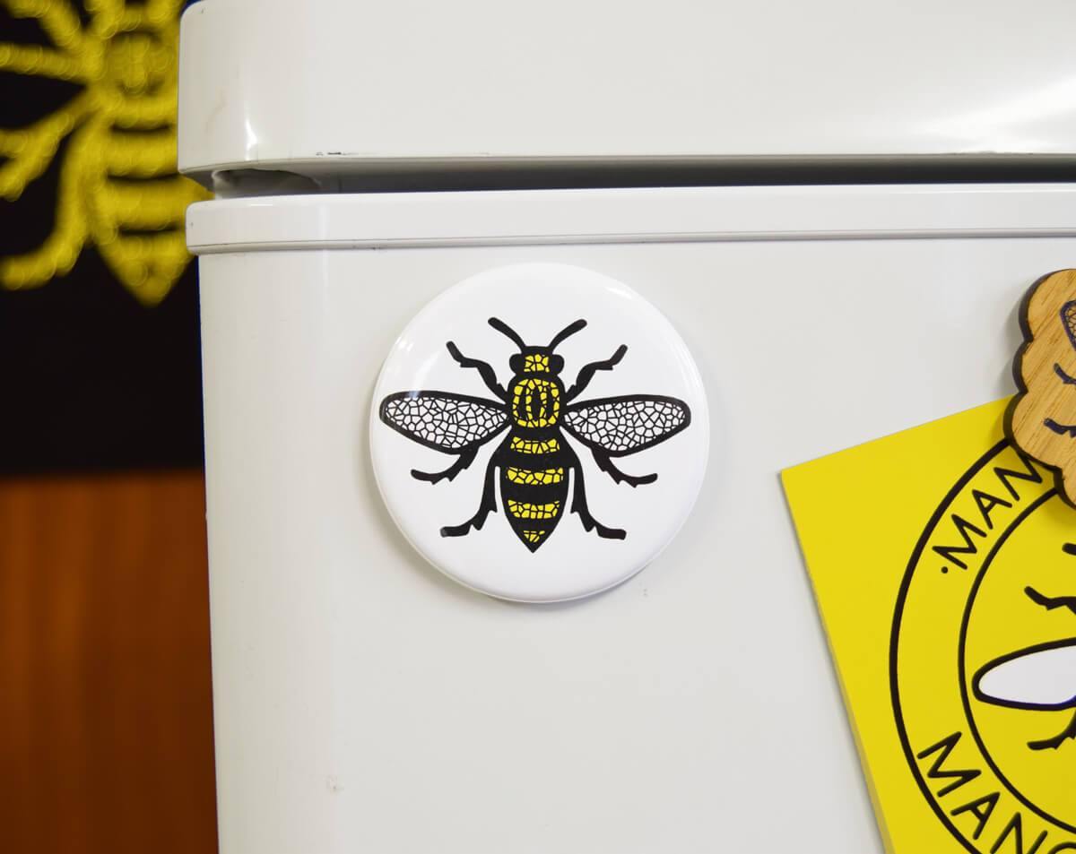Mosaic Manchester Bee Magnet - The Manchester Shop