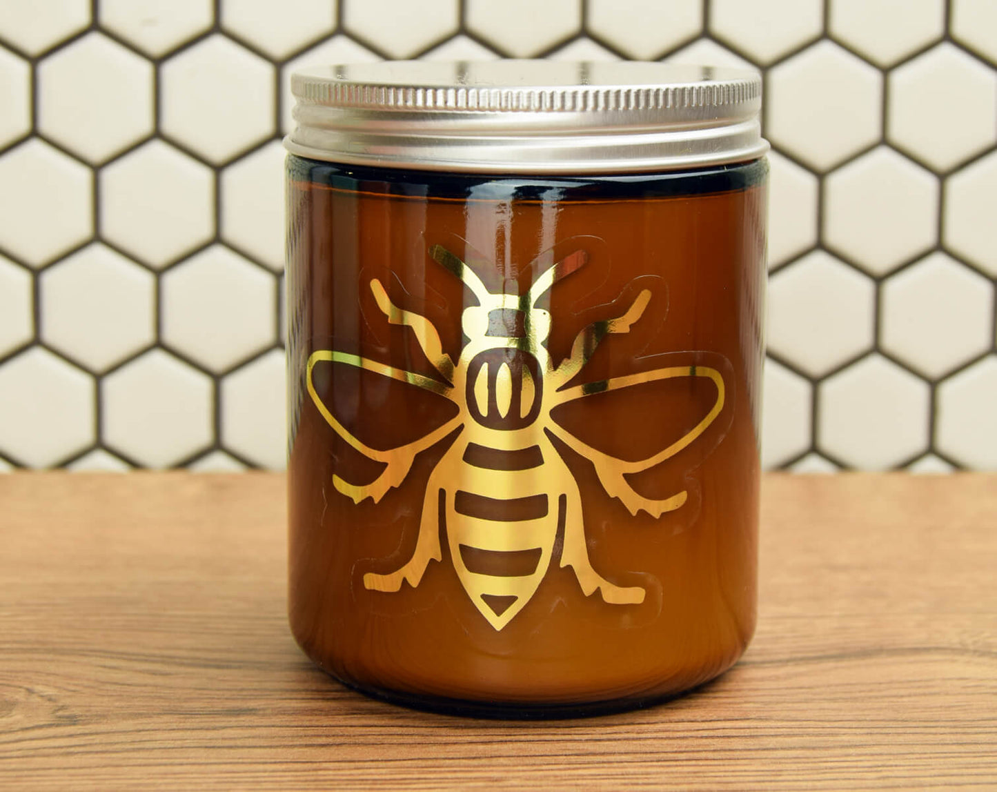 Scented Manchester Bee Candle In Gift Bag