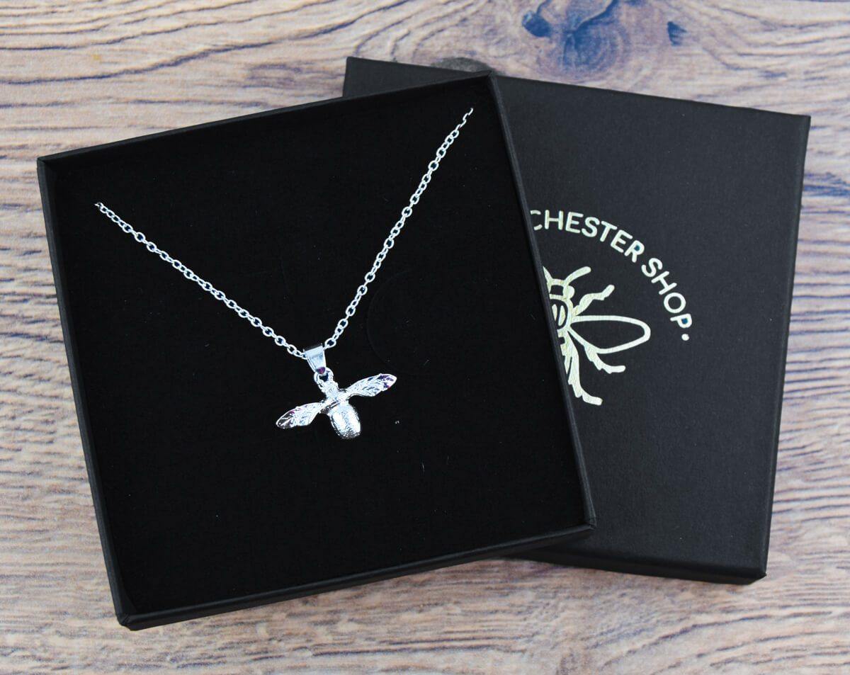 Silver Dainty Bee Necklace - The Manchester Shop