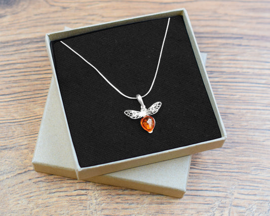 Small Amber Bee Necklace | The Manchester Shop