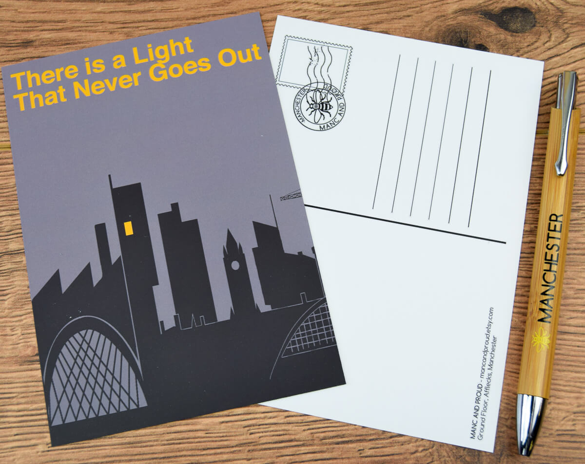 Pack of 4 Manchester Postcards - Choose Your Artwork!