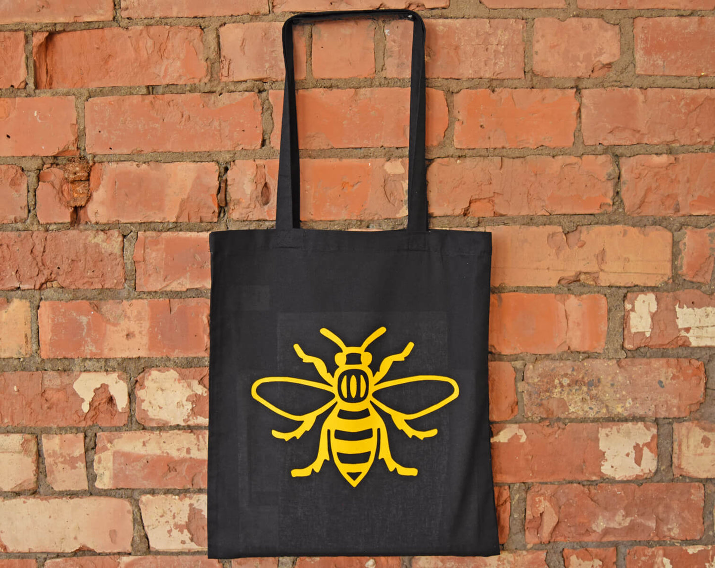 Manchester Bee Black Tote - The Manchester Shop