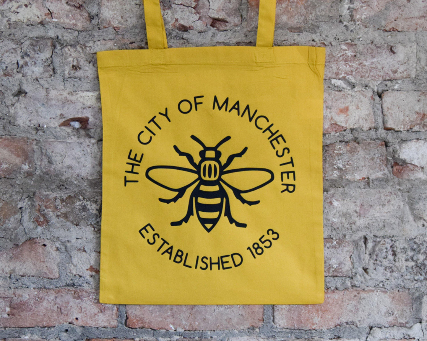 Yellow Manchester Established 1853 Tote - The Manchester Shop