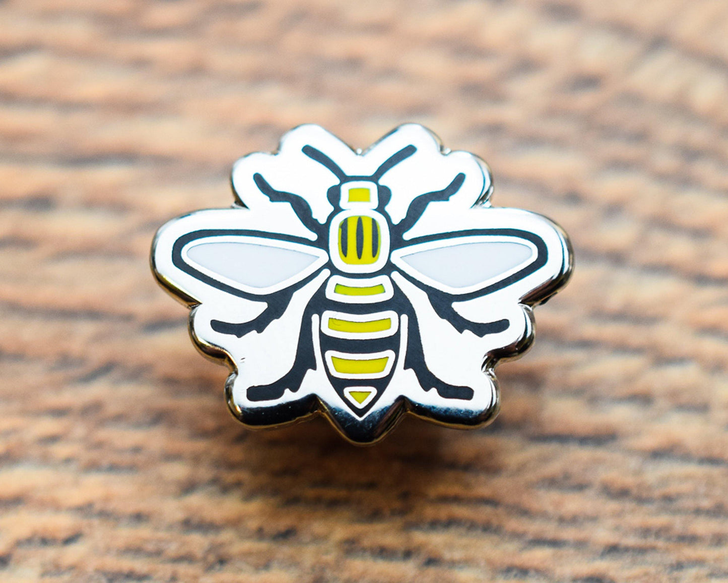 Cut Out Manchester Bee Pin - The Manchester Shop