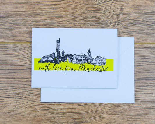 With Love From Manchester Greeting Card - The Manchester Shop