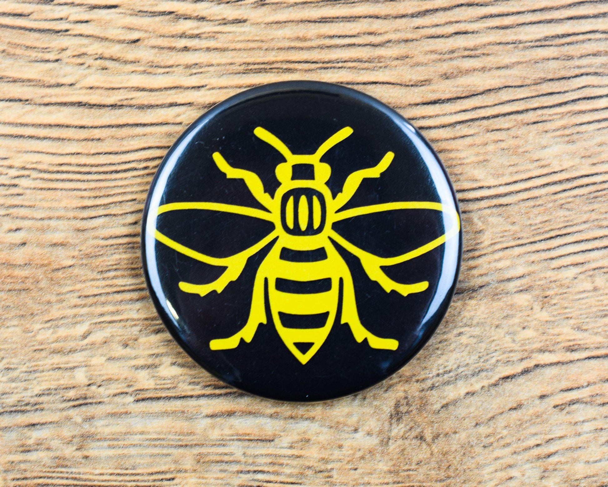 Yellow Manchester Bee Magnet - The Manchester Shop